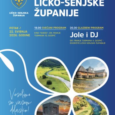 Ličko-senjska županija obilježava svoj dan uz bogat cjelodnevni program