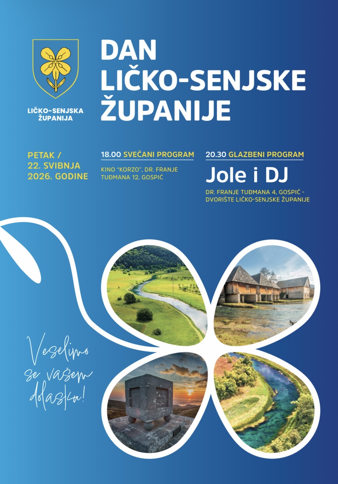 Ličko-senjska županija obilježava svoj dan uz bogat cjelodnevni program