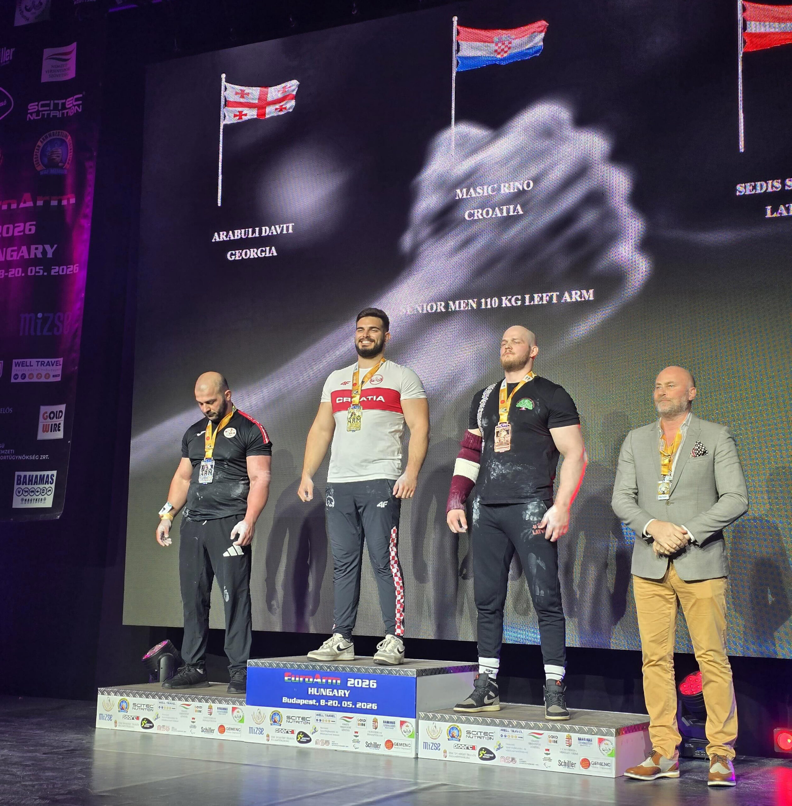 Lički div ponovno pokorio Europu: Rino Mašić osvojio zlato i broncu u Budimpešti
