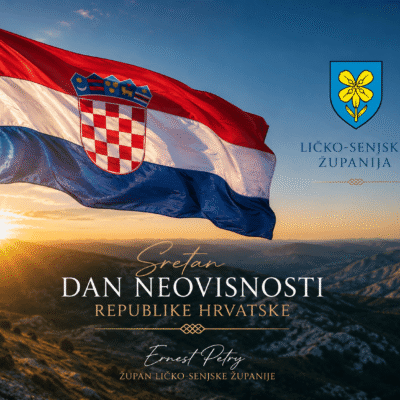 Čestitka župana Ernesta Petryja povodom Dana neovisnosti Republike Hrvatske.