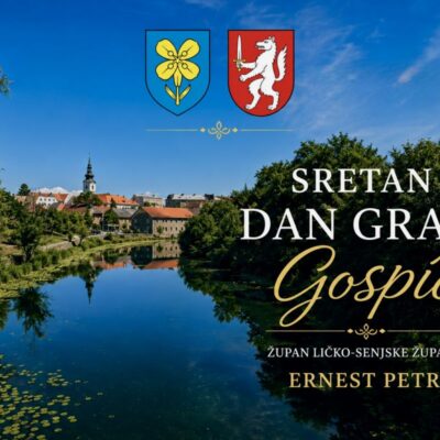 Župan Ernest Petry uputio čestitku povodom Dana Grada Gospića i blagdana svete Marije Magdalene