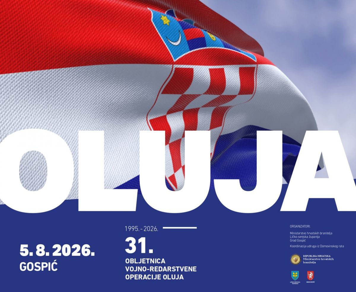 Gospić obilježava 31. obljetnicu VRO “Oluja”: Donosimo cjelokupan program obilježavanja