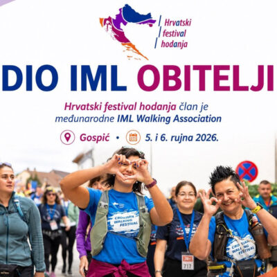 Gospić početkom rujna ponovno u znaku hodanja: Stiže 8. Hrvatski festival hodanja